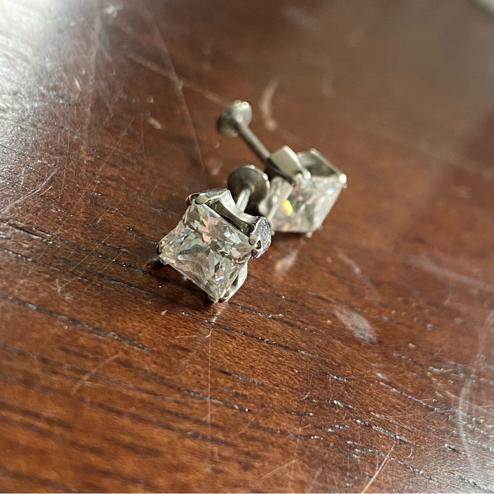 The Piercing Emporium Clear Cubic Zirconia Studs